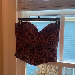 Urban Outfitters Strapless Peplum Top